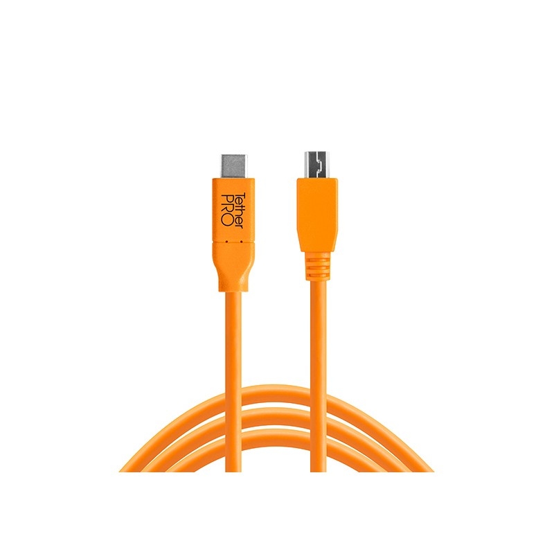 Tether Tools TetherPro USB-C to 2.0 Mini-B 8-Pin (4,6m) Orange