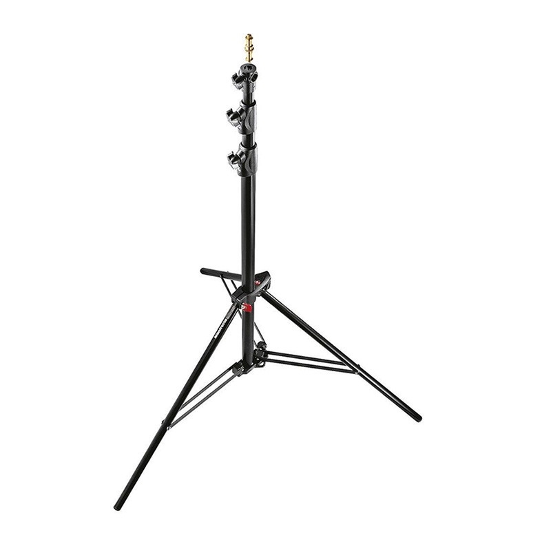 Manfrotto Ranker Lighting Stand, Aluminium, Air Cushioned, Black 1005BAC