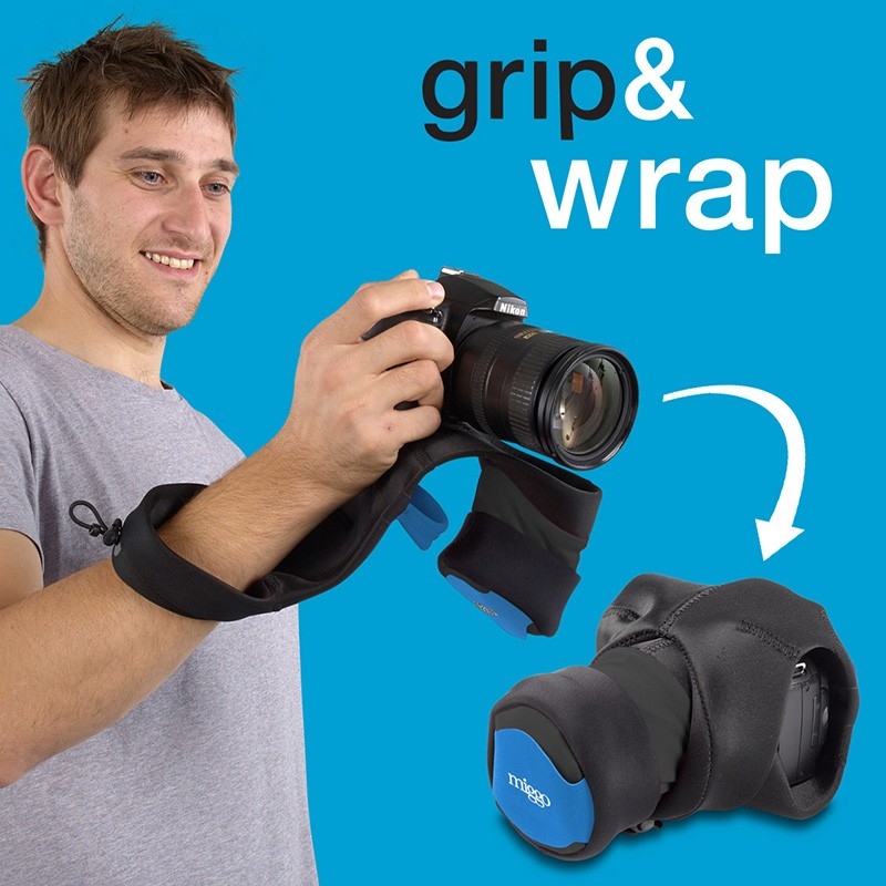Miggo Grip and Wrap SLR - Black Blue