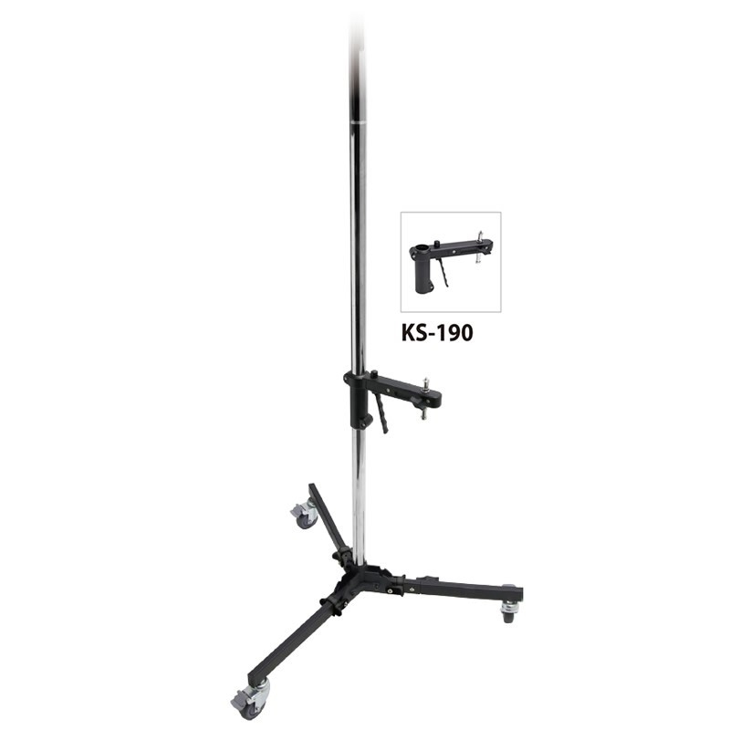 Kupo Steel Column Studio Roller Stand With Sliding Arm